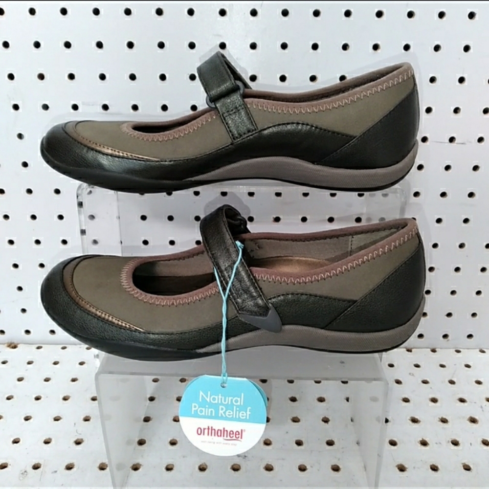Orthaheel | Olive Green Women's Shoes  | Pain Relief Flat  Size 8 US